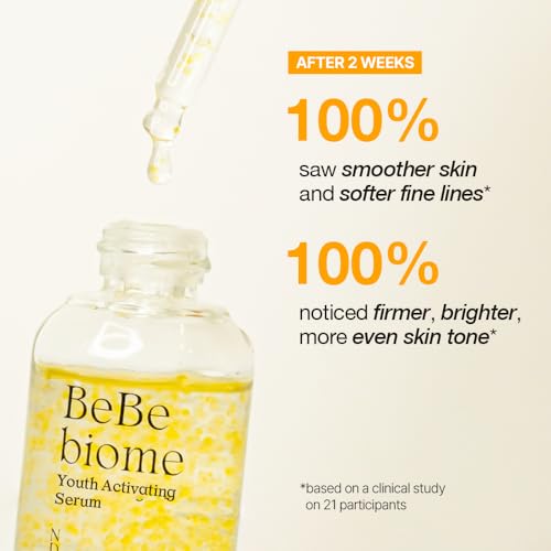 NDP Microbiome Ampoule Serum | Bebebiome Postbiotics for Antiaging, Youth Activating, Beta-Carotene, Wrinkle Care, Korean Skincare (30ml / 1.01 Fl oz)