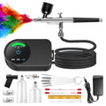 Airbrush Kit with Air Compressor & 3 Nozzles (0.2/0.3/0.5mm)