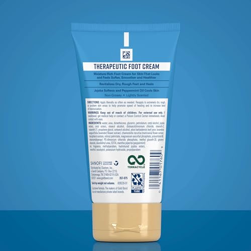 Therapeutic Foot Cream with Jojoba & Peppermint Oil - 4 oz