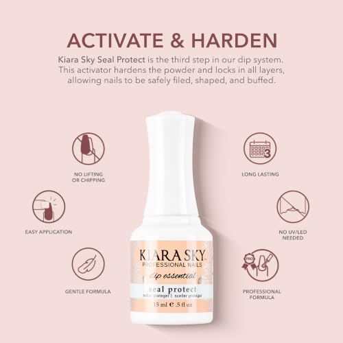 Kiara Sky Step #3 Seal Protect Dip Powder Nail Sealer - 0.5 fl oz / 15ml