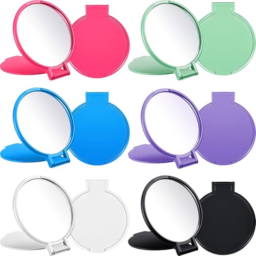 Jetec 12-Pack Compact Folding Pocket Mirrors, Bulk Mini Makeup