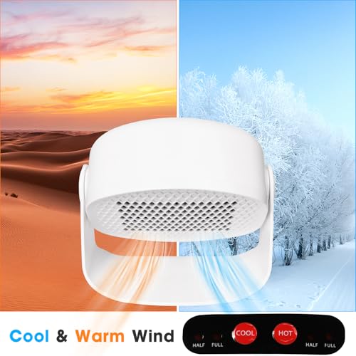 Rotatable Air Nail Dryer, 600W Warm & Cool Wind Blower Dryer for Regular Nail Polish, Multifunctional Nail Polish Fan Blow Dryer for Both Hands and Feet, Home and Salon Use No Harmful (White)