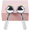 Cryo Sticks for Face-360 Rotating Unbreakable Steel Ice Globes, Cold Massage Roller Ball -Facial Skin Care Tools for Women, Ice Globes for Face and Eyes-Face Ice Roller-Ice Roller for Face