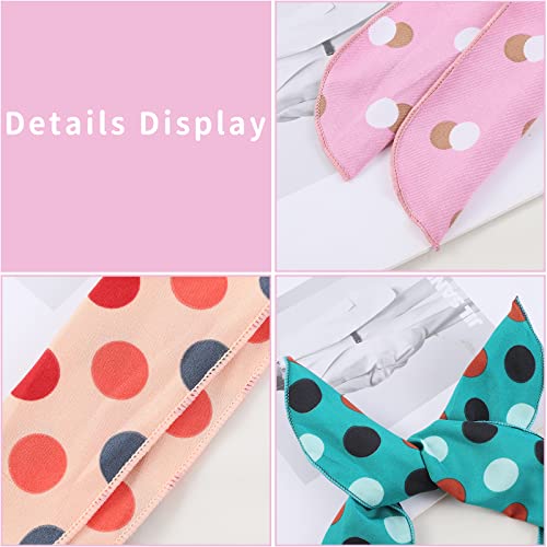 ONEYE Polka Dot Wire Headbands for Women - Pack of 8