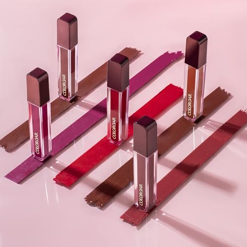 Colorbar Powerkiss Vegan Matte Lipcolor - Hydrating Matte Lipstick - Talc-Free and Highly Pigmented Liquid Lipstick - 010 Glamping - 0.16 oz