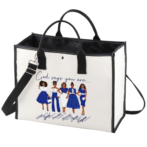 WZMPA Sorority Zeta Cosmetic Makeup Bag Finer Women Gift God Says You Are Sorority Makeup Zipper Pouch Bag Zeta Paraphernalia (God Says Zeta-TB)