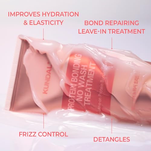 KUNDAL Protein Bonding Hair Treatment No Wash Violet Muguet 4.39oz - Vegan, Frizz Control & Heat Protection