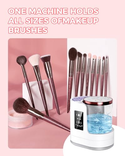 Electric Makeup Brush Cleaner with Auto Drying