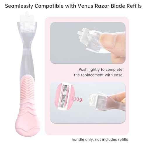 Replacement Razor Handle Compatible with Venus only, Pink