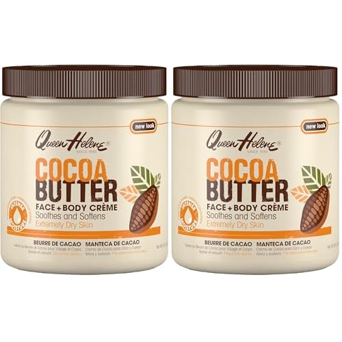 Queen Helene Natural Cocoa Cr?me, Cocoa Butter, 15 Ounce (Pack of 2)