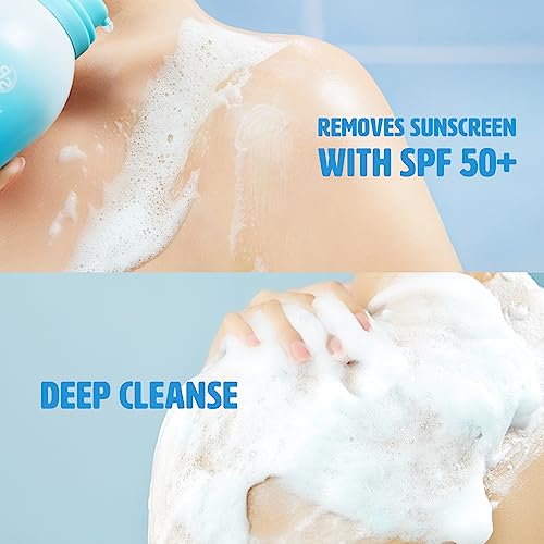 Spa Luxetique Body Wash, Jelly to Foam Shower Gel Mousse Moisturizing/Deep Clean/Refreshing/Sunscreen Cleaning, Natural Body Wash Paraben/Cruelty Free, Ocean Breeze Scent, 6.8 fl oz