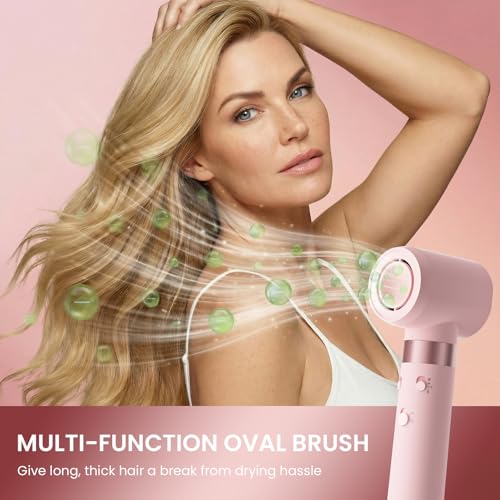 MESCOMB 5-in-1 Dual Voltage Hair Dryer Brush | Travel & Home Styler