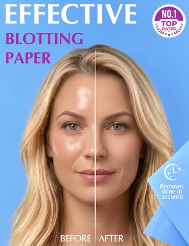 Oil Blotting Sheets for Face - 150 Sheets (3 Pack)