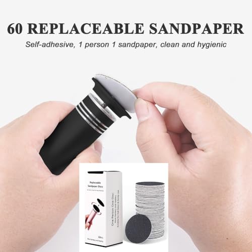Electric Callus Remover for Feet - Adjustable Speed Foot File with 60 Discs