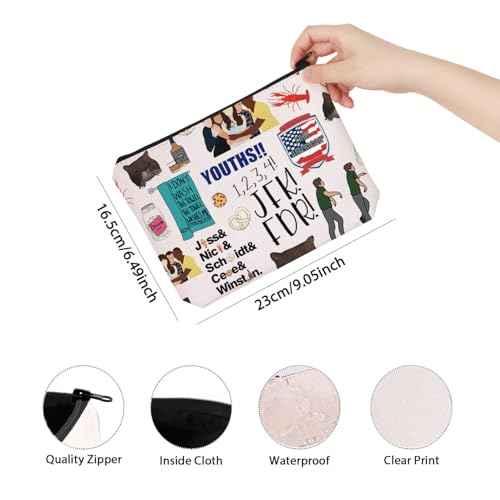 TV Show Inspired Gift TV Series Cosmetic Bag Moonwalking Tv Sitcom Gift For Women BFF (new tv girl)