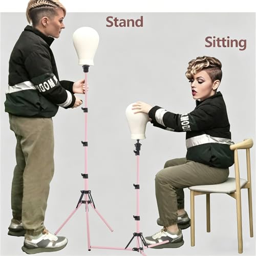Adjustable Wig Head Stand Tripod 17-63 inch