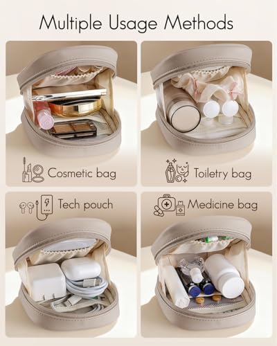 VLANDO Mini Makeup Bag - Small Water-Resistant Cosmetic Pouch
