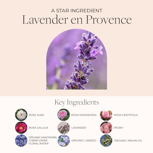 Fleurissent Serenity Elixir Lavender 2-in-1 Facial Mask & Exfoliator ? Calming Fusion Florale-6, Organic Roses & Gentle Rice Exfoliation, 98% Natural, 1.7 FL OZ for Healthy-Looking Skin
