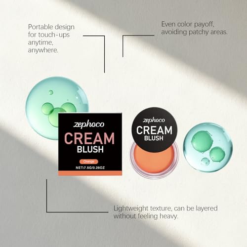 Cream Blush & Lip Tint - Buildable Cheek Color, Dewy Finish