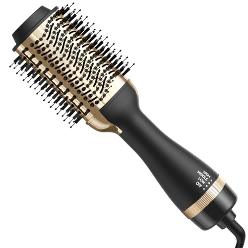 Nurifi Hair Dryer Brush Blow Dryer Brush in One, Professional One Step Hair Dryer and Styler Volumizer with Negative Ion, Hot Air Brush for Drying, Straightening, Curling, Salon All Hair Types