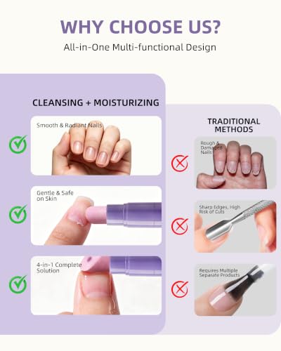 4 in 1 Cuticle Remover Pen – 2-Pack for Nails & Toenails