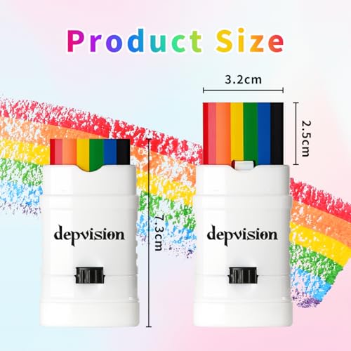 Rainbow Face Paint Sticks 3-Pack – Pride Makeup Kit