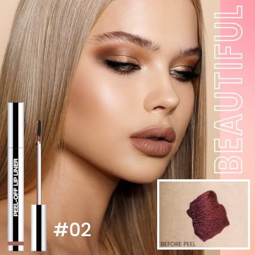 Matte Peel-Off Lip Stain - Long-Lasting Waterproof Lip Liner