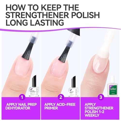 Gelike EC 6-in-1 Nail Strengthener & Growth Treatment