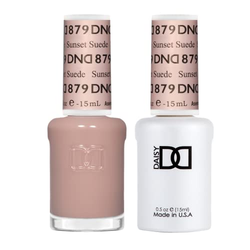 DND Sheer Gel Nail Polish Duo Set - UV/LED Polish & Air Dry Lacquer (0.5 oz)