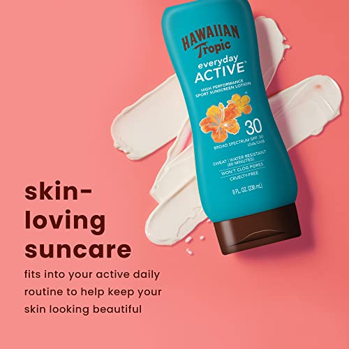 Hawaiian Tropic Everyday Active Spray SPF 50 6oz Twin Pack and Everyday Active Lotion SPF 30 8oz Twin Pack Sunscreen