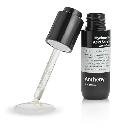 Anthony Hyaluronic Acid Serum ? Hydrating Face Serum with Dual Hyaluronic Acid, Coconut Water & Niacinamide ? Lightweight, Non-Greasy Formula for All Skin Types ? 1 oz