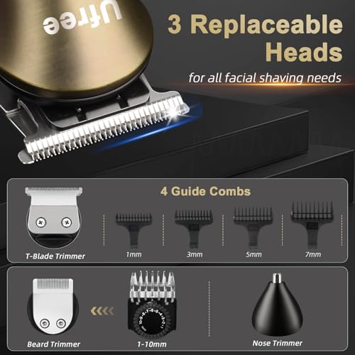Ufree Cordless Beard Trimmer & Hair Clipper Kit for Men
