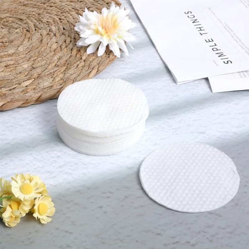 150 Extra Large Lint-Free Cotton Rounds 3.14" for Makeup & Cleansing