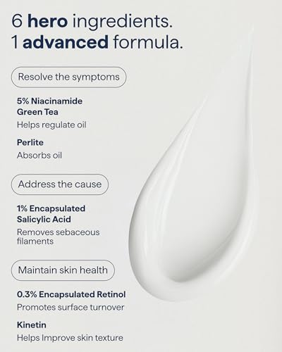 Pore Refining Serum with Retinol & Salicylic Acid - Minimizes Pores, Clears Texture
