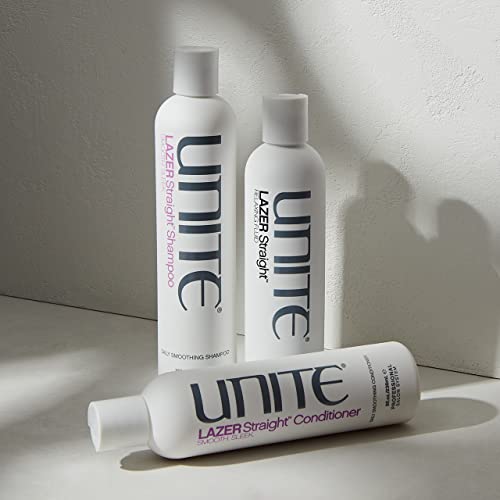 UNITE Hair ? LAZER Straight Relaxing Fluid ? Anti-Humidity Styling Fluid to Smooth, Straighten & Control Frizz ? Thermal Protection ? 8 Fl Oz