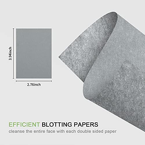 Bamboo Charcoal Oil Blotting Papers - 300 Sheets for Oily Skin