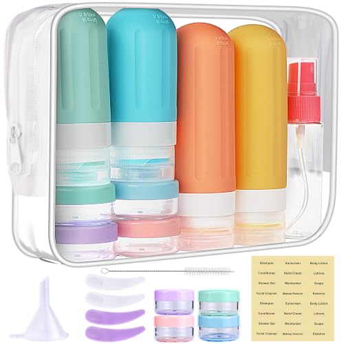 TSA Approved Travel Bottles 18-Pack Leak Proof Toiletries