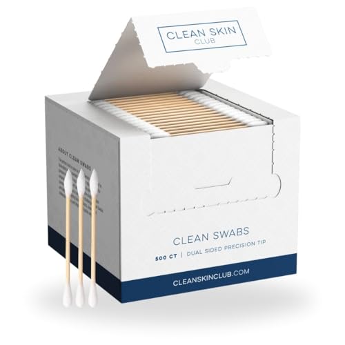 Clean Skin Club Clean Swabs 500 Ct | Organic Cotton & Bamboo