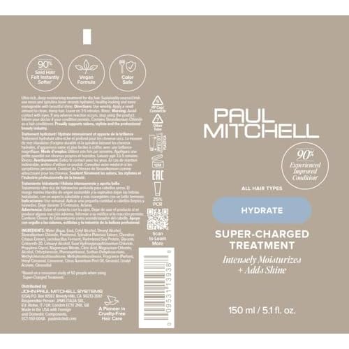 Paul Mitchell Super-Charged Treatment, Intensely Moistures + Adds Shine, For Dry Hair