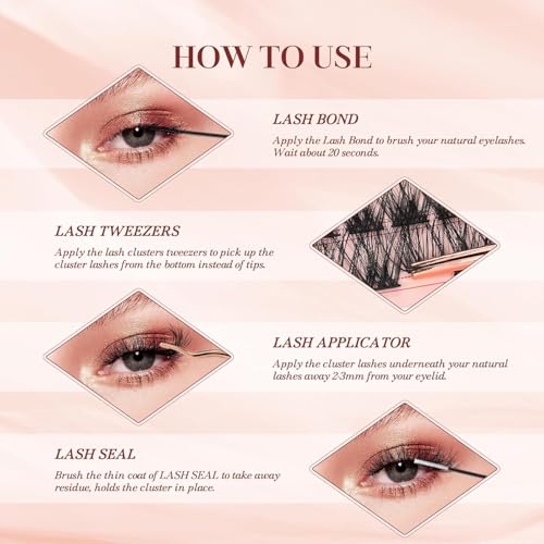 Lash Extension Clusters 10-16mm DIY Individual Eyelashes Mixed