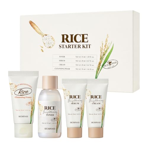 SKINFOOD Rice Starter Kit - 4 Step Korean Skincare Set