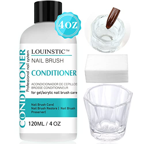 Nail Brush Cleaner and Conditioner | 120ml Gel & Acrylic Brush Cleaner
