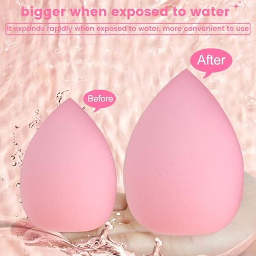 40 PCS Professional Makeup Brush Tools Set, Cosmetic Brush Sponge, Puff, Headband, Brush Cleaning Bow Set, Facial Makeup, Cleaning Accessories, Makeup Products, Valentine Day Item (Pink-40PCS)
