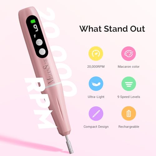 MelodySusie PC90G Cordless Nail Drill & UV Lamp Starter Kit