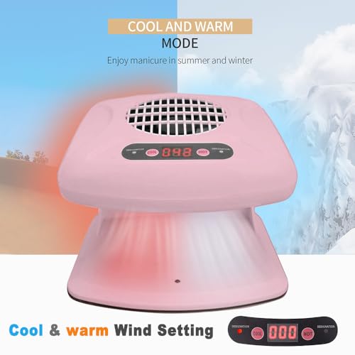 Nail Dryer for Regular Polish,300W Nail Drying Fan with Auto Sensor,Hot & Cold Air Nail Drying Fan for Salon & Home Manicure Use
