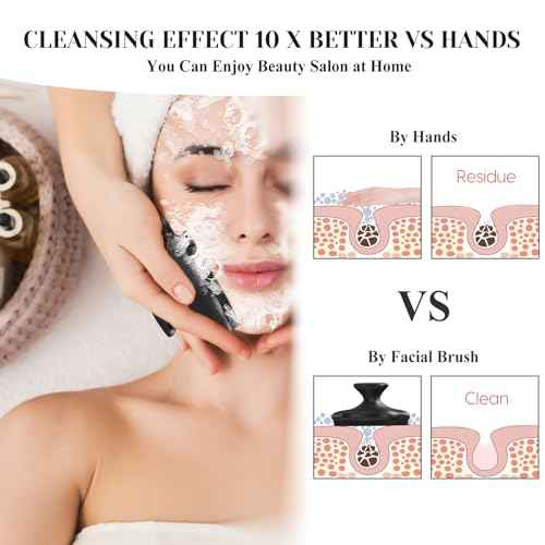 VWMYQ Silicone Face Scrubber - Exfoliating Face Scrubber for Women and Man, Gentle Facial Cleansing Brush Blackhead Acne Pore Pad Cradle Cap, Manual Soft Face Wash Brush for Deep Skin Care
