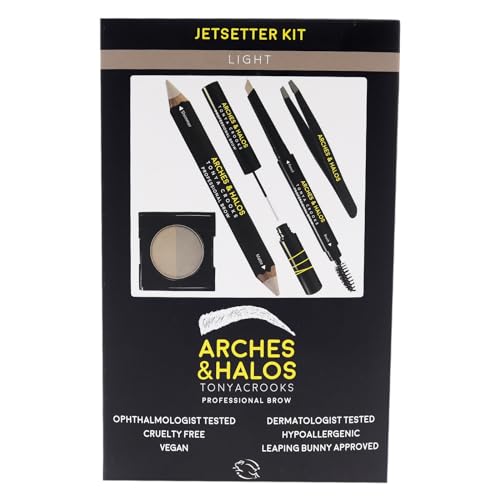 Arches & Halos Jetsetter Brow Kit - Travel Size with 5 Tools