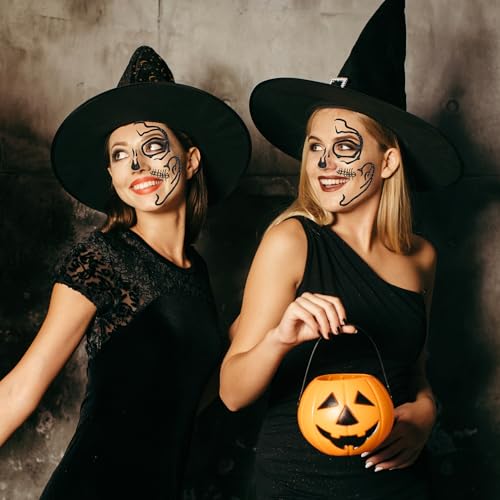 Parma77 Skeleton Accessories Skull Face Stick On Skeleton Face Stickers Gems Halloween Face Jewels Makeup for Women