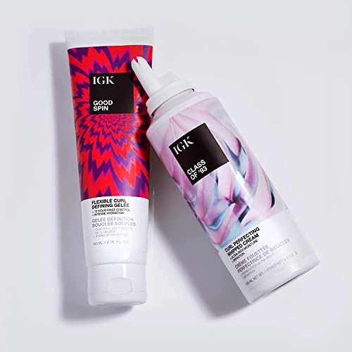 IGK CLASS OF ¡¯93 Curl Perfecting Whipped Cream | Moisture + Definition + Softens | Vegan + Cruelty Free | 5.5 Oz