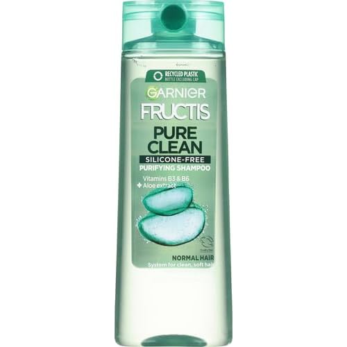 Garnier Fructis Pure Clean Purifying Shampoo,Silicone-Free,12.5 Fl Oz,(Packaging May Vary),(Pack of 2)